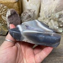 Load image into Gallery viewer, Druzy Agate with Amethyst Tree #02
