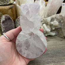 Load image into Gallery viewer, Quartz Snowman #05 ~ Quartz with Amethyst and Rainbows
