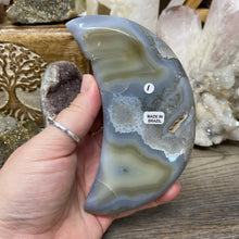 Load image into Gallery viewer, Druzy Agate Large Moon #01
