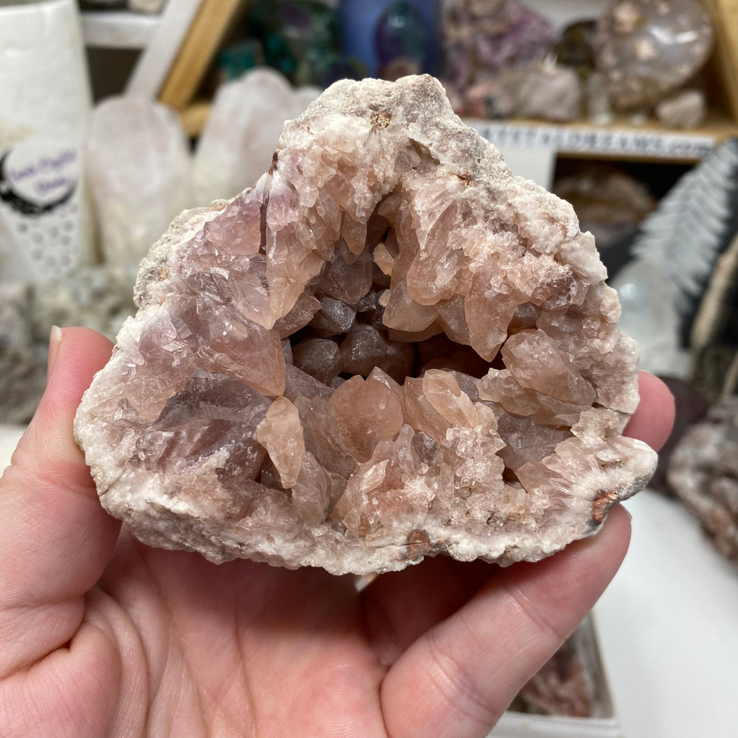 Pink Amethyst Large Geode Cluster #08