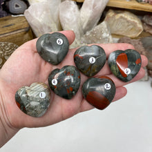 Load image into Gallery viewer, African Bloodstone 35mm Hearts
