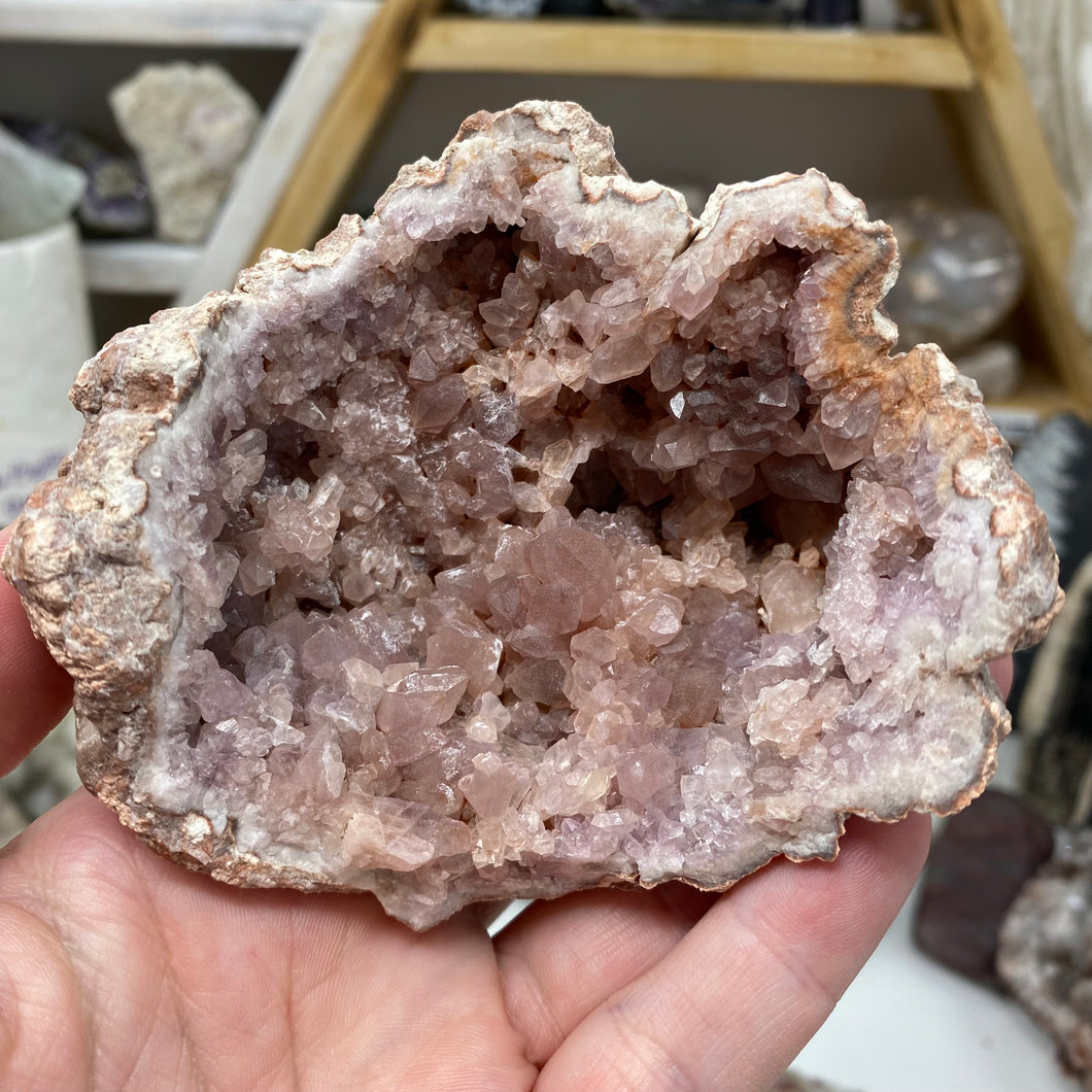 Pink Amethyst Large Geode Cluster #02