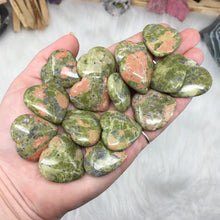 Load image into Gallery viewer, Unakite 1&quot; Hearts
