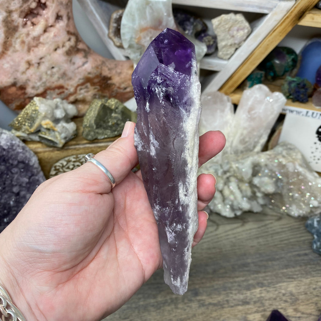Royal Amethyst Extra Quality X-Large Point from Bahia, Brazil #01