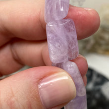 Load image into Gallery viewer, Chevron Amethyst Puffy AA Grade Beads
