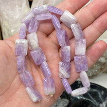 Load image into Gallery viewer, Chevron Amethyst Puffy AA Grade Beads
