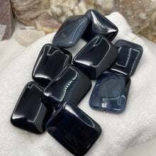 Load image into Gallery viewer, Black Onyx Large Rectangle Puffy AAA Grade Beads
