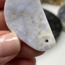 将图像加载到图库查看器中，Blue Lace Agate Freeform A Grade Bead #02
