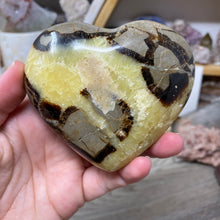 Load image into Gallery viewer, Septarian Large Heart Palm Stone
