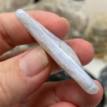 将图像加载到图库查看器中，Blue Lace Agate Freeform A Grade Bead #06
