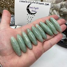 Load image into Gallery viewer, Green Aventurine 12x38mm Rice Beads
