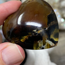 Load image into Gallery viewer, Amber Puffy Heart Palm Stone #11
