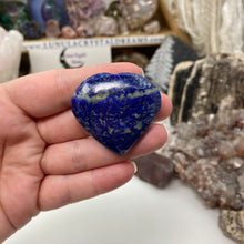 将图像加载到图库查看器中，Lapis Lazuli Heart #02 with drill hole
