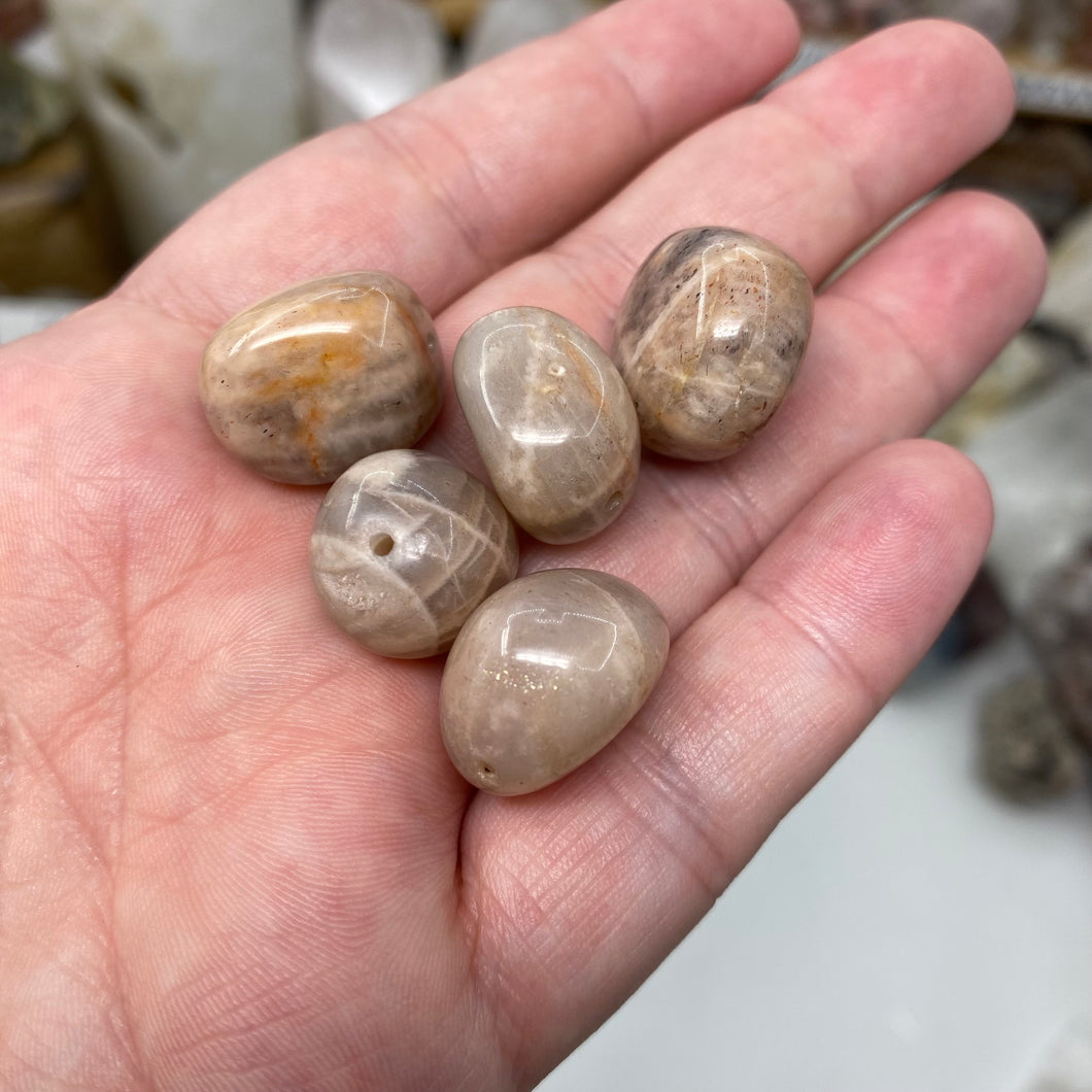 Peach Sunstone / Moonstone 17x13 Large Nugget Beads