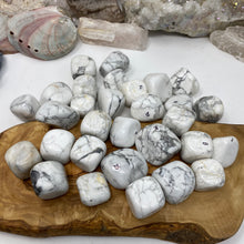 Load image into Gallery viewer, Howlite 20-25mm Tumbles (Medium to Large Size)
