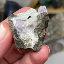 Load image into Gallery viewer, Amethyst on Sparkling Quartz Chalcedony #14
