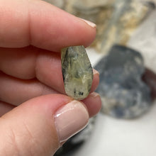 Load image into Gallery viewer, Prehnite with Epidote Faceted 18x12mm A Grade Beads
