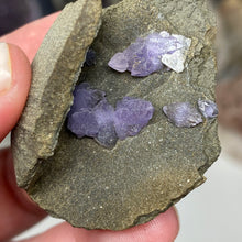 Load image into Gallery viewer, Amethyst on Sparkling Quartz Chalcedony #15
