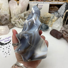 Load image into Gallery viewer, Orca Agate Stone Flame ~ 5.77&quot; x 4.40&quot; x 3.55&quot;
