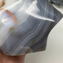 将图像加载到图库查看器中，Orca Agate Stone Flame ~ 5.77&quot; x 4.40&quot; x 3.55&quot;
