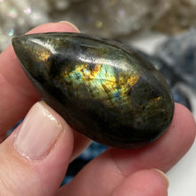 Load image into Gallery viewer, Labradorite Teardrop Drilled Cabochon #09
