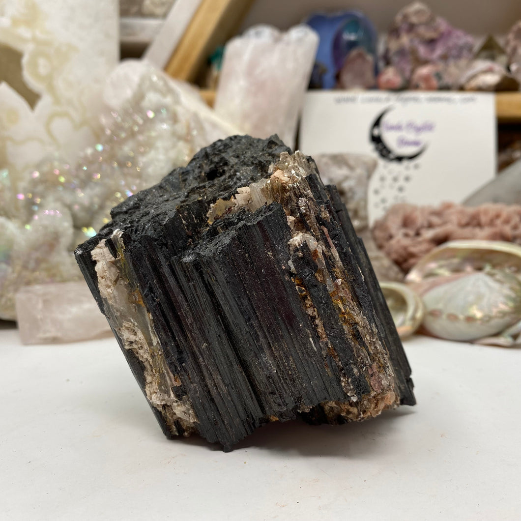 Black Tourmaline with Muscovite Rough #16