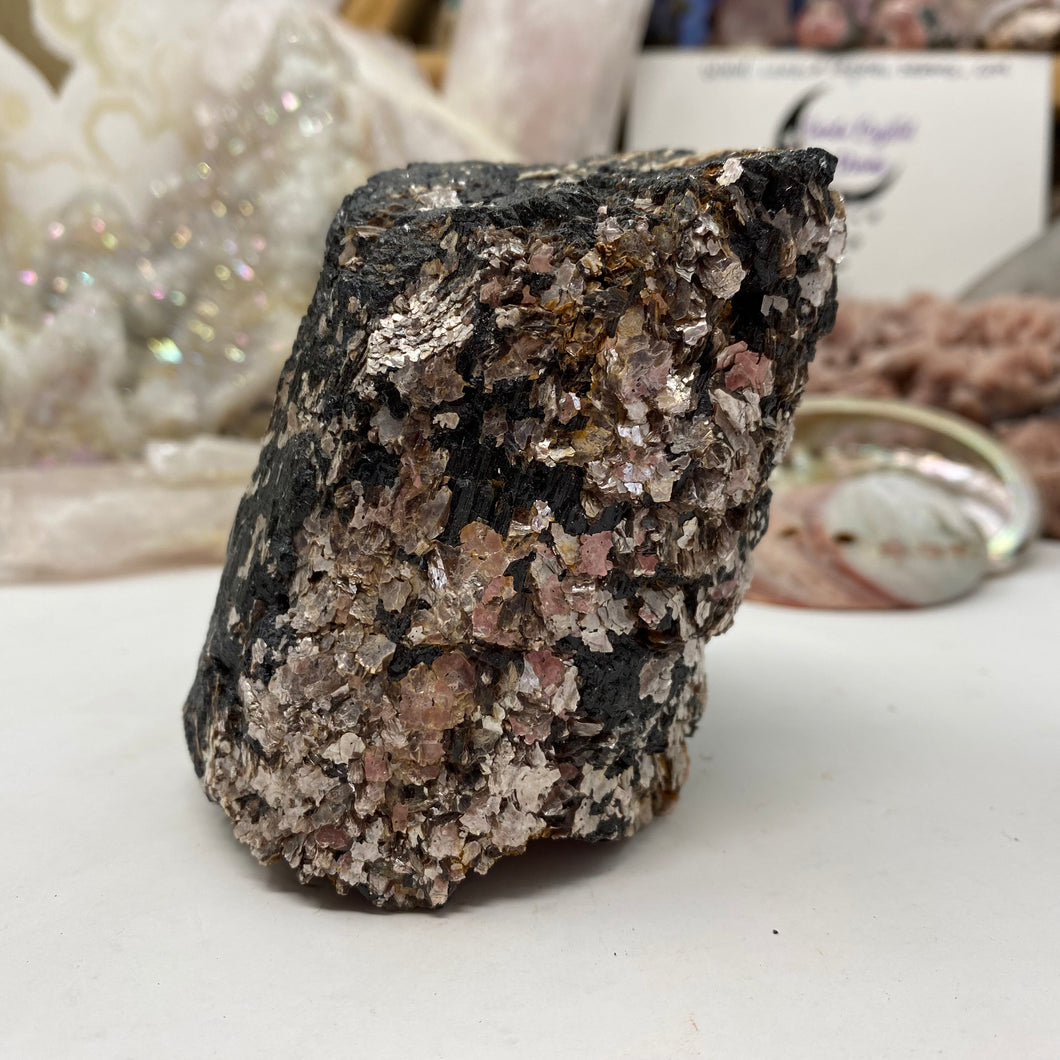 Black Tourmaline with Muscovite Rough #18