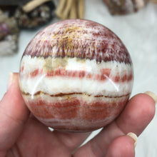 Load image into Gallery viewer, Tricolor Calcite Sphere 62mm
