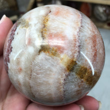 Bild in Galerie-Viewer laden, Tricolor Calcite Sphere 76mm
