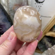 Load and play video in Gallery viewer, Flower Agate Palm Stone #27
