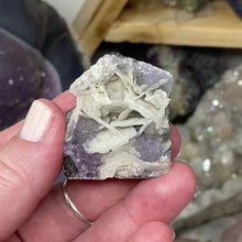 Load and play video in Gallery viewer, Amethyst on Sparkling Quartz Chalcedony #10
